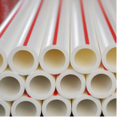 Полипропиленовая труба напорная армированная алюминием круглая белая для отопления S 2,5 (SDR 6) PP-R 110х18,3 мм ГОСТ/ТУ